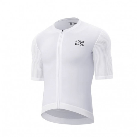 Rockbros 15200025 Short Sleeve Cycling Jersey Size XXL - White