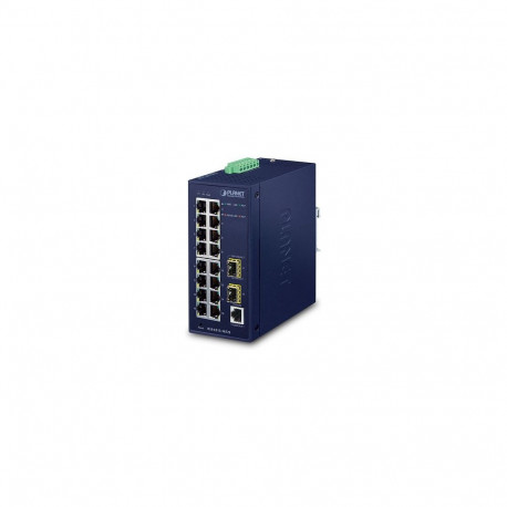 "PLANET Industrial 16-Port Managed Switch IGS-4215-16T2S"