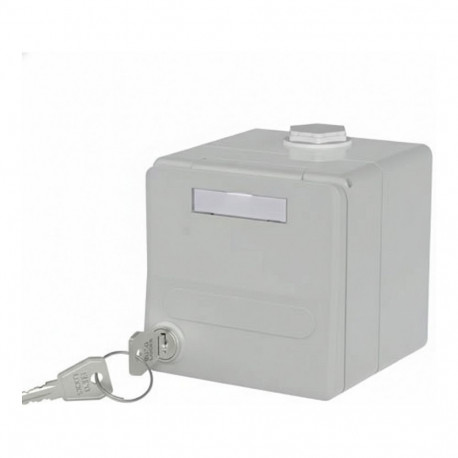 "METZ CONNECT IP44 SG AP-Gehuse Modul unbestckt grau"