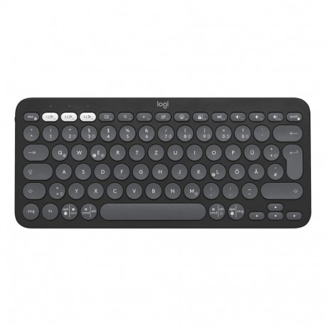 Logitech klaviatuur K380 Pebble Keys2 Bluetooth QWERTZ DE, must