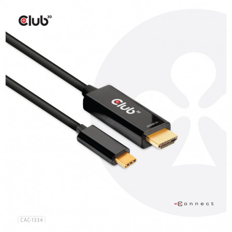 "Club3D HDMI-Kabel A -> USB-C aktiv 4K60Hz 1.8m retail"