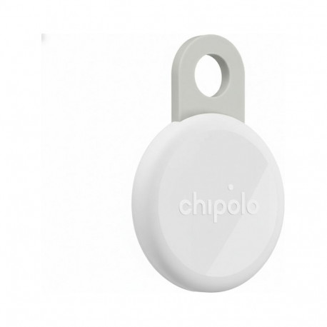"Chipolo LOOP – Rechargeable tracking tag compatible with Apple Find My on iPhone (Chalk)"