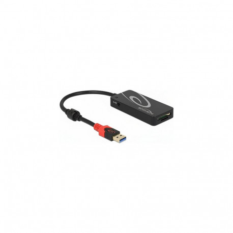 Delock väline jaotur USB 3.1 Gen 1 USB Typ-A > 3 x USB Typ-A + 2 pesaga SD-kaardilugeja