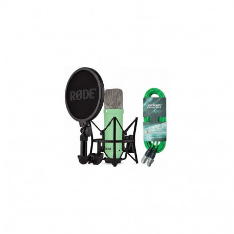 "Rode Microphones NT1 Signature +XLR-Kabel+Desktop Studio Arm (hellgrn, Bundle)"