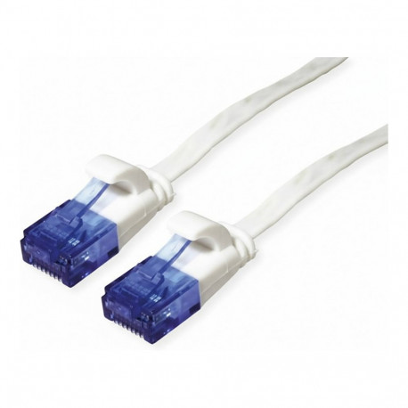 "Patchk.CAT6 UTP 0,5m flach white"