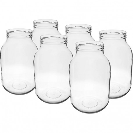 Klaaspurk 3L Ø100 BROWIN 133301, 6 tk, kõrgus 24.3 cm