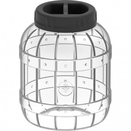 Multifunctional 3 L jar with black twist-off lid BROWIN 602413, 100 mm opening, BPA-free
