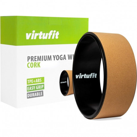 Joogarõngas VirtuFit Premium Cork Yoga Wheel - 33 cm