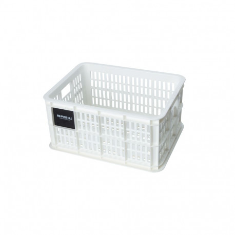 Pakiraamikorv BASIL Crate S, 17,5 L, valge
