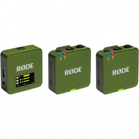 juhtmevaba mikrofon Wireless GO Gen 3, tume roheline