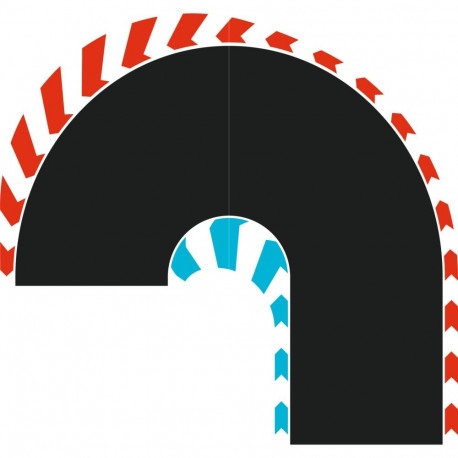 HYBRID juuksenõelapööre 180° L/R