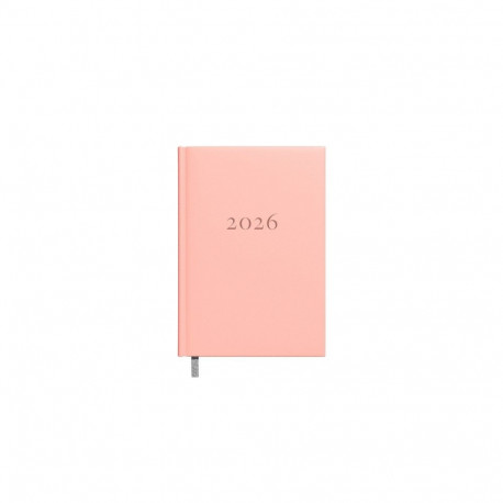 Raamatkalender NÕUNIK DUO roosa, kunstnahast kaaned 2026a.
