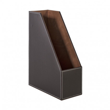 Dokumendihoidja WALTER 10x27xH34cm, tumepruun, kunstnahk