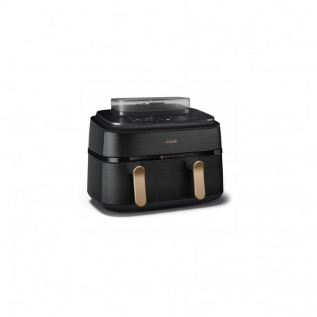 Philips 5000 series NA552/00 fryer Double 9 L Stand-alone 2750 W Hot air fryer Black, Gold