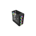 Savio Noctis Glass RGB Cube Black