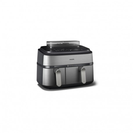 Philips 5000 series NA555/00 fryer Double 9 L Stand-alone 2750 W Hot air fryer Silver