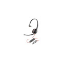 HP Poly Blackwire 3210 Monaural USB-C Headset +USB-C/A Adapter