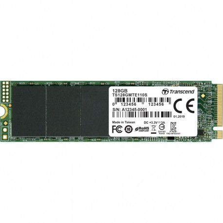 Transcend SSD MTE110S      128GB NVMe PCIe Gen3 x4