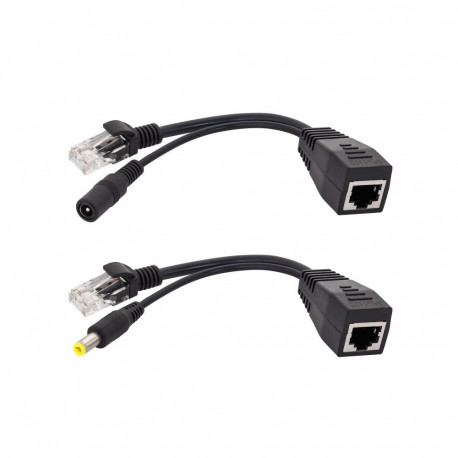 Adaptor PoE- zasilanie przez LAN dla AP, ROUTER czarny