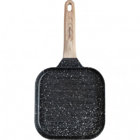 Klausberg grillpann KB-7810 nakkevastase kattega puidust käepidemega 36x18,5x2,5cm, must