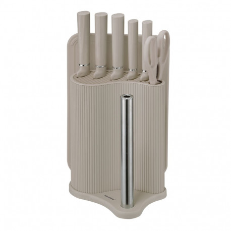 Klausberg nugade komplekt kb-7978 8-osaline lõikelaua ja rätikuhoidikuga, beež