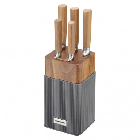 Klausberg noakomplekt KB-7983 6-osaline akaatsiapuidust pakuga, roostevaba teras
