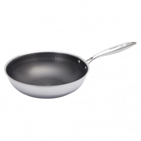 Patelnia powłoka non-stick honeycomb, 28 cm, 3-warstwy, stal 304, pfoa-free