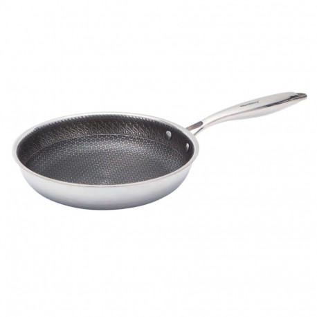 Pann meekärjemustriga nakkevaba kattega 24cm 3-kihiline 304 teras PFOA-vaba