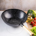 Patelna wok czarny marmurek śr.30cm kinghoff