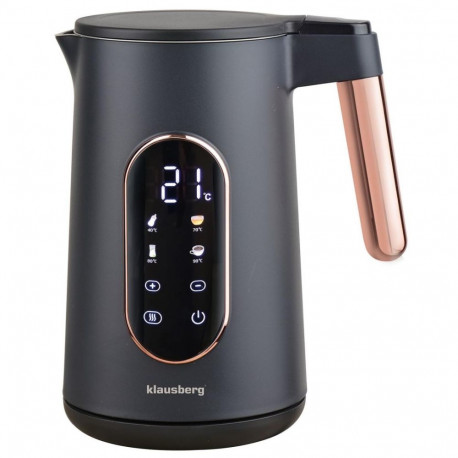 Klausberg elektriline veekeetja KB-7892, must/roosa kuld