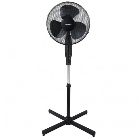 Klausberg põrandaventilaator KB-7885 puldi ja taimeriga 3 kiirust 41cm 50W, must