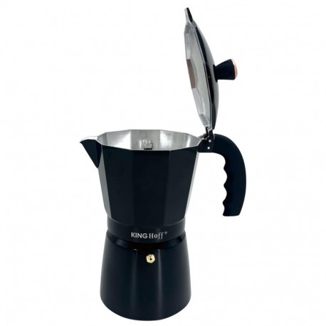 Kinghoff espressokann kh-1883 alumiiniumist 6 tassi, must/roosa kuld