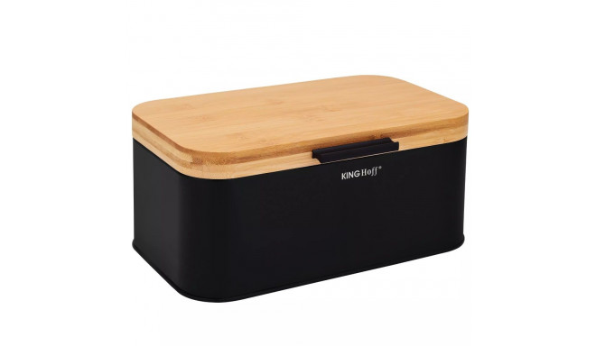 Chlebak czarny, stal 30x20x14cm kinghoff