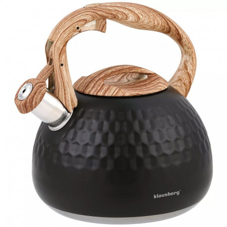Czajnik tradycyjny 2,8l, czarny klausberg
