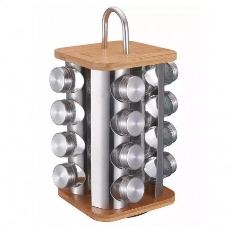 Klausberg vürtsitopside komplekt 17-osaline teras-klaas-bambus