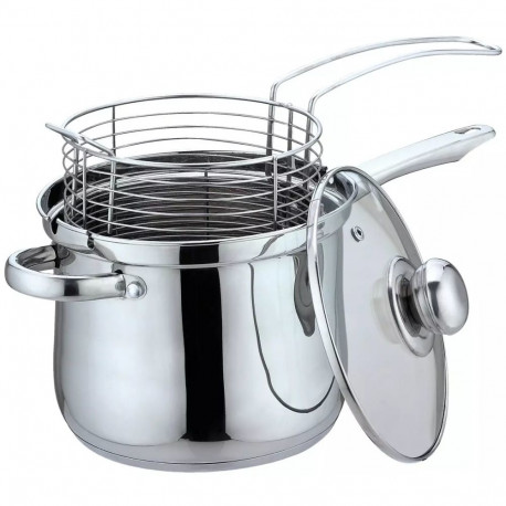 Rondel z koszykiem do głębokiego smażenia kinghoff