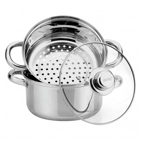 Kinghoff aurutuspott, teras, 3-osaline komplekt, Ø24cm, 5l