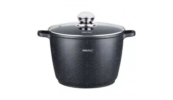 Kinghoff pott marmorkattega 28cm 10l, must