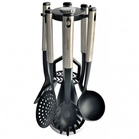 Kinghoff köögitarvete komplekt 7-osaline alusega, nailon ja teras