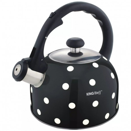 Czajnik tradycyjny, stal, 2,6l w kropki kinghoff