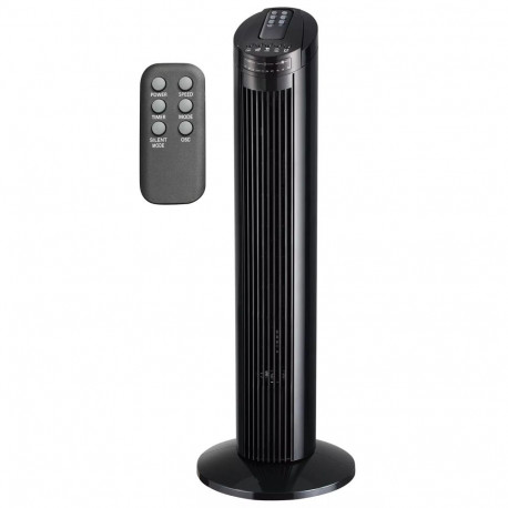 Klausberg tornventilaator puldiga 73cm, must