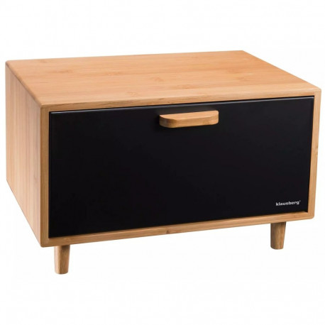 Chlebak bambus-stal, czarny klausberg