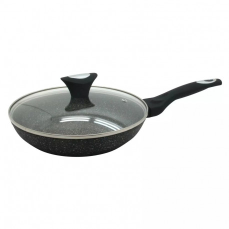 Klausberg pann kaanega 24cm alumiiniumist, hall marmormustriga