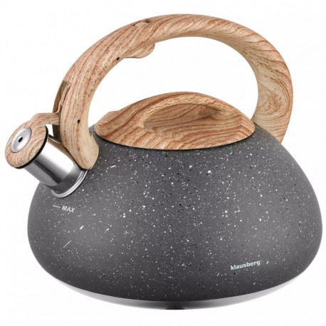 Czajnik tradycyjny 2,7l, szary marmurek klausberg