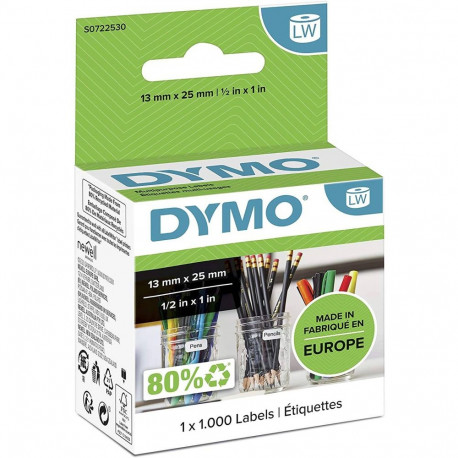 DYMO Sildid 13 x 25mm / Komplekt (11353 / S0722530) - 6 tk.