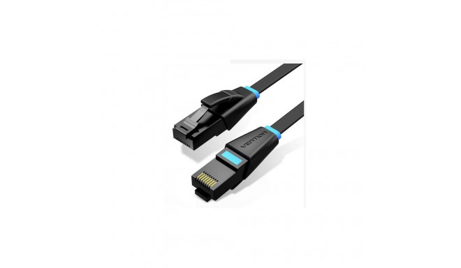 PATCH CABLE CAT.6 UTP FLAT/1M BLACK IBJBF VENTION