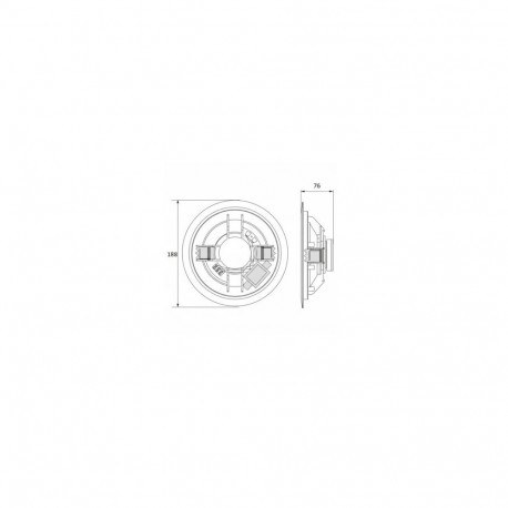 Speaker - AVTEK Ceiling Speaker CS 606 (10W, 70-20kHz, 8Ω) Grey/White