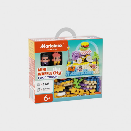 Constructor - Marioinex Mini Waffle Building Blocks Food Truck 148 Pieces