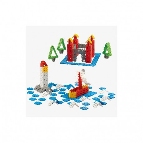 Constructor - Marioinex Mini Waffle Building Blocks (200 pieces, 2 figures, colorful)