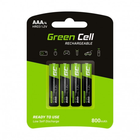 Green Cell akud 4x AAA HR03 800mAh